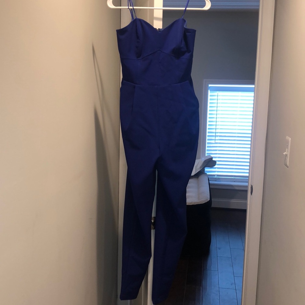 Adelyn Rae Blue Jump Suit. Size small
